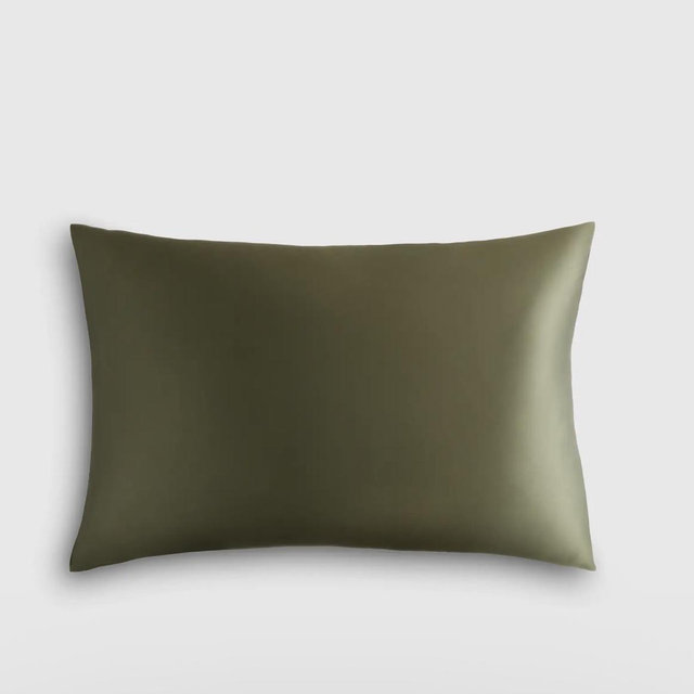 100% Mulberry Silk Pillowcase - Dusty Olive, Standard