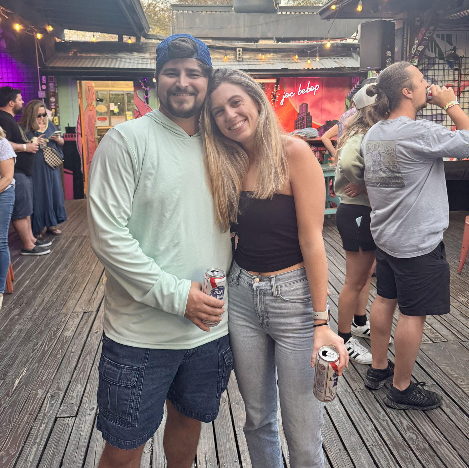 Listening to some live music at the Charleston Pour House