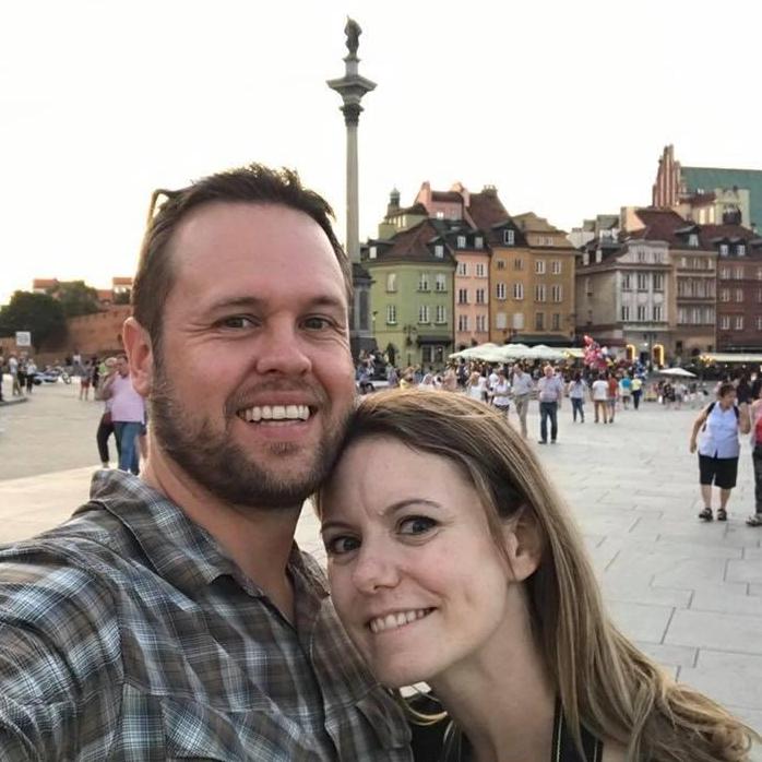 Enjoying the bride's birth city in the summer of 2017.