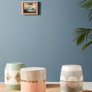 Cathy Terepocki Ceramic Stool - Mint