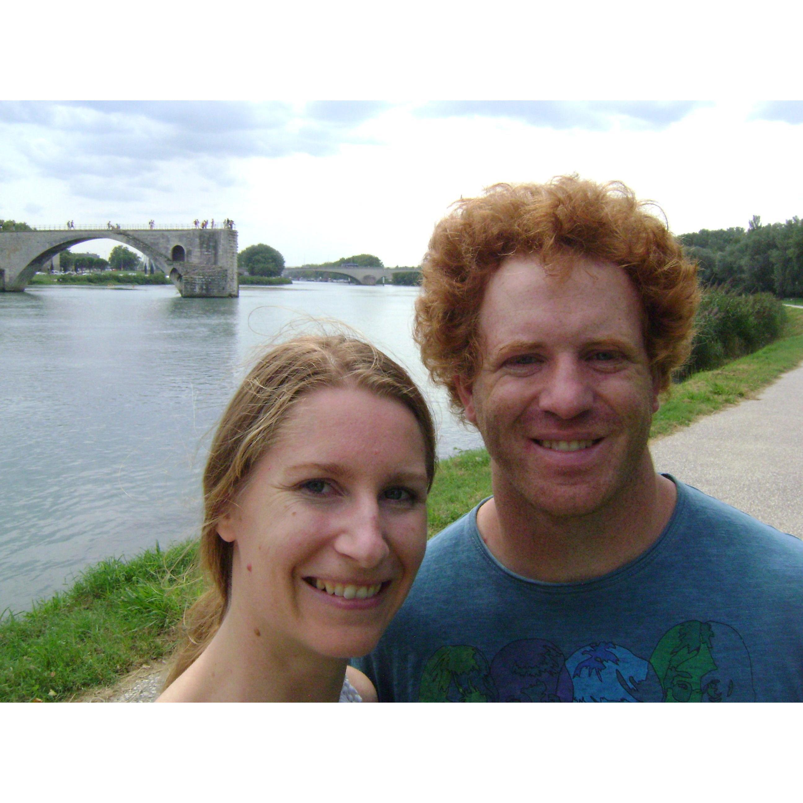 The famous half-bridge in Avignon, August 2018