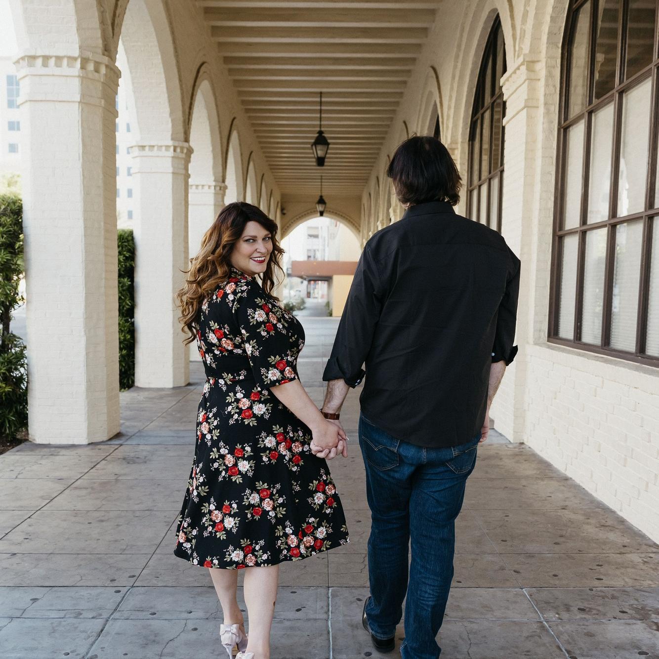 Here’s one of our Engagement Pictures. We went back to Hanni’s stomping grounds in downtown Riverside and got a lot of great pictures near the Mission Inn.
Photo credit: Rachel Solorio