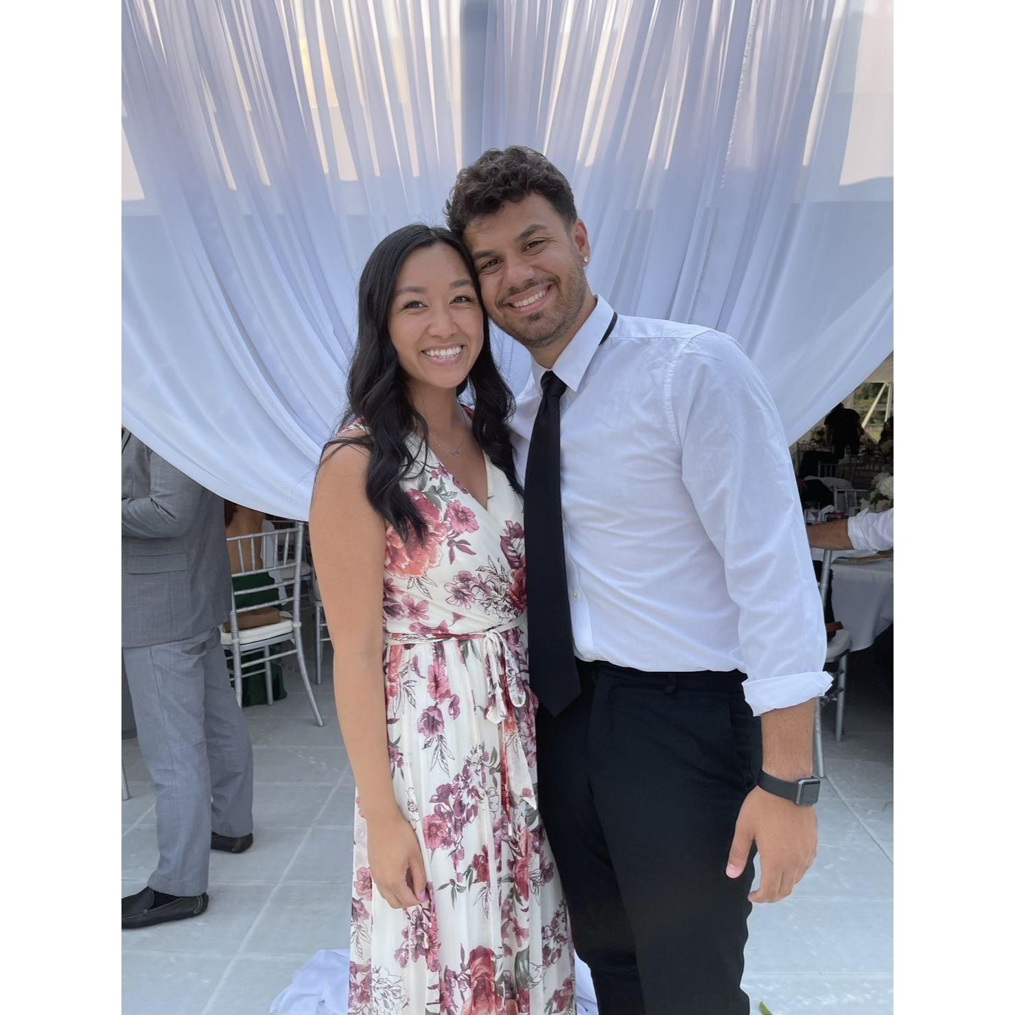 The first wedding we attended together