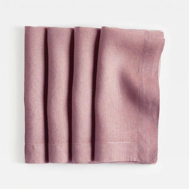 Marin Olive Yellow Linen Napkin, Set of 4