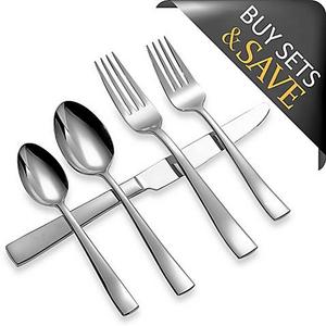 Michael Lloyd Serene 45-Piece Stainless Steel Flatware Set