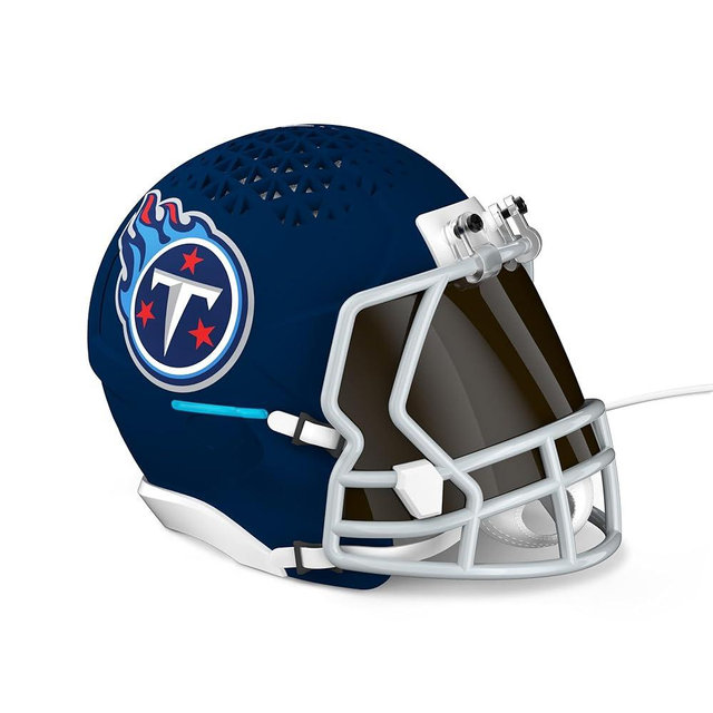 NFL Echo Dot Bundle: Includes Echo Dot | Charcoal and Limited-Edition NFL Helmet Stand | Tennessee Titans