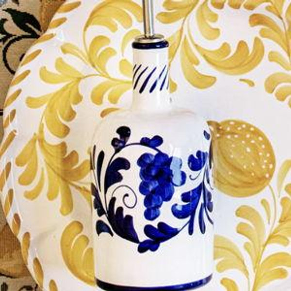Arezzo Cobalt Olive Oil Bottle