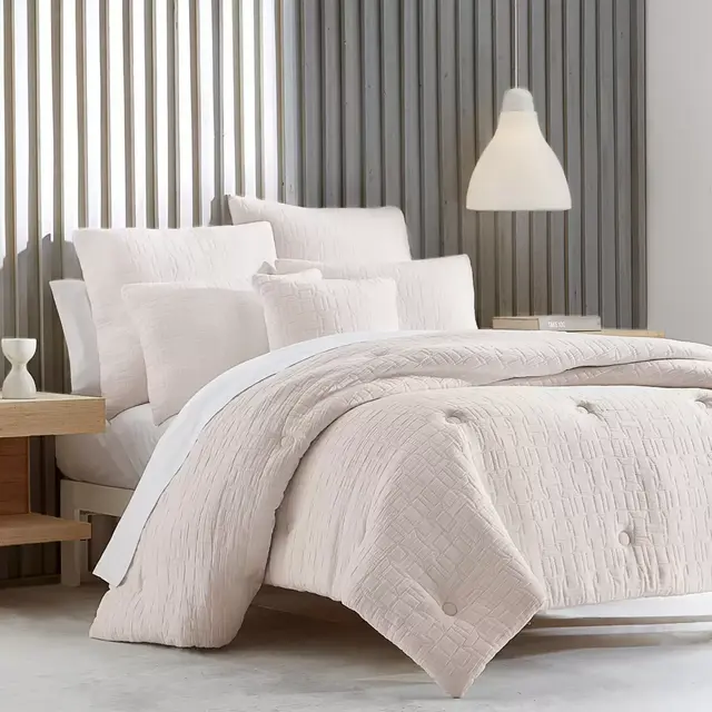 Sinclair 3-Piece Queen Comforter Set in Ecru