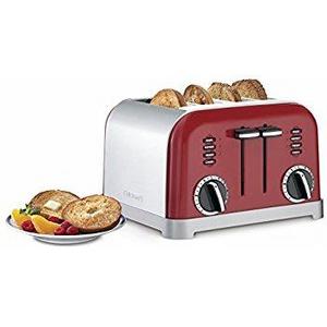 Cuisinart CPT-180MR Metal Classic 4-Slice Toaster, Metallic Red