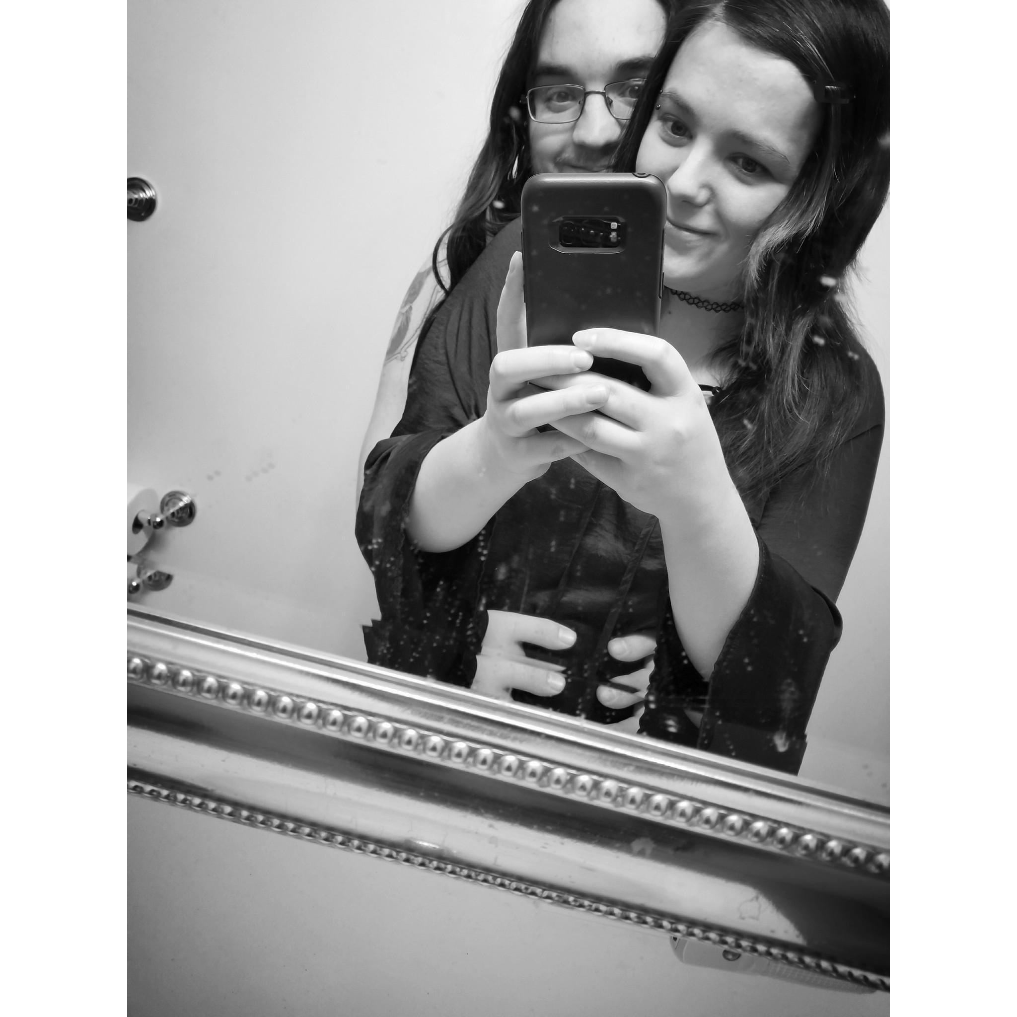Our first Valentine's Day together. 🖤