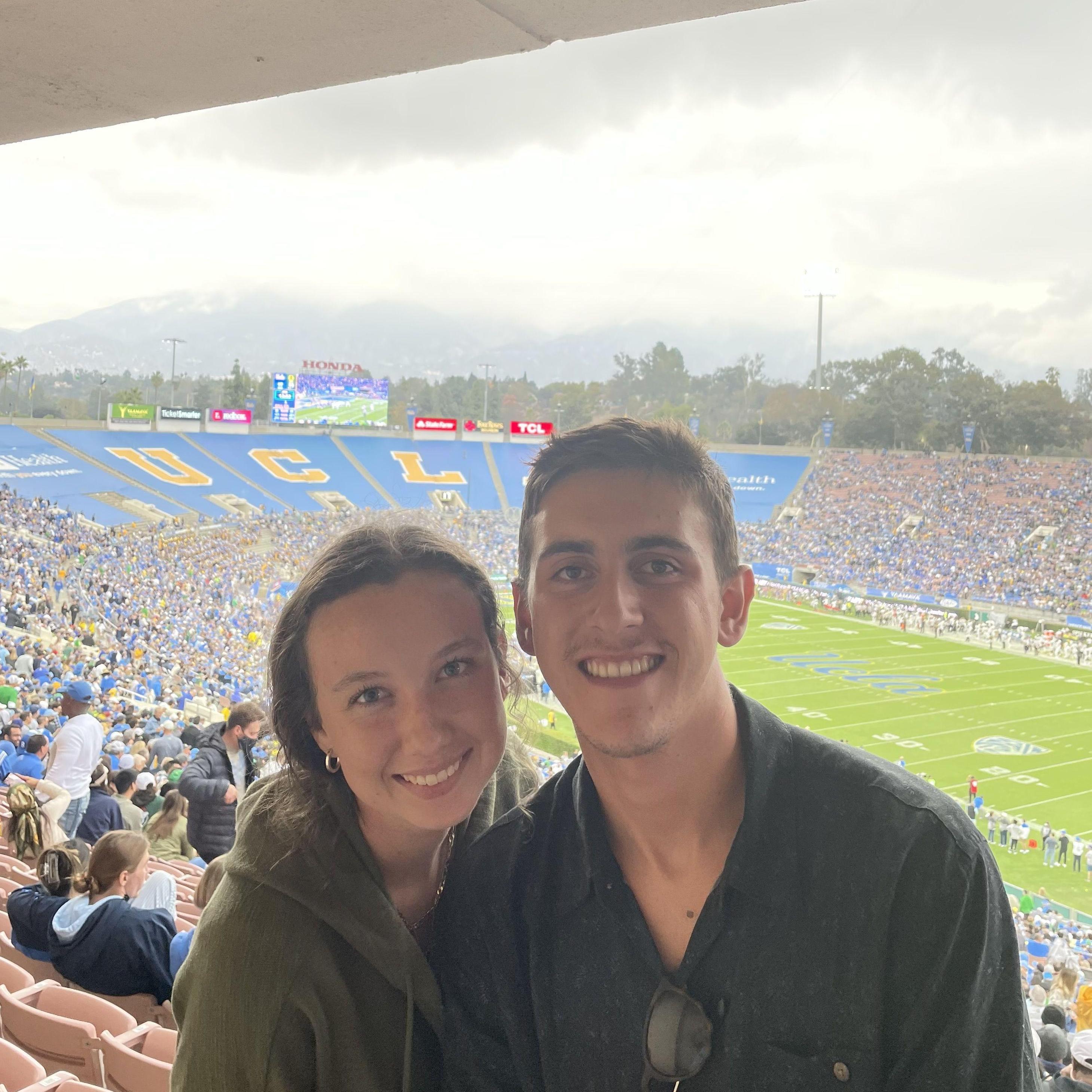 Don't worry, Hadley turned Tyler into a Duck fan! We even drove down to UCLA to watch the Ducks play and see friends.