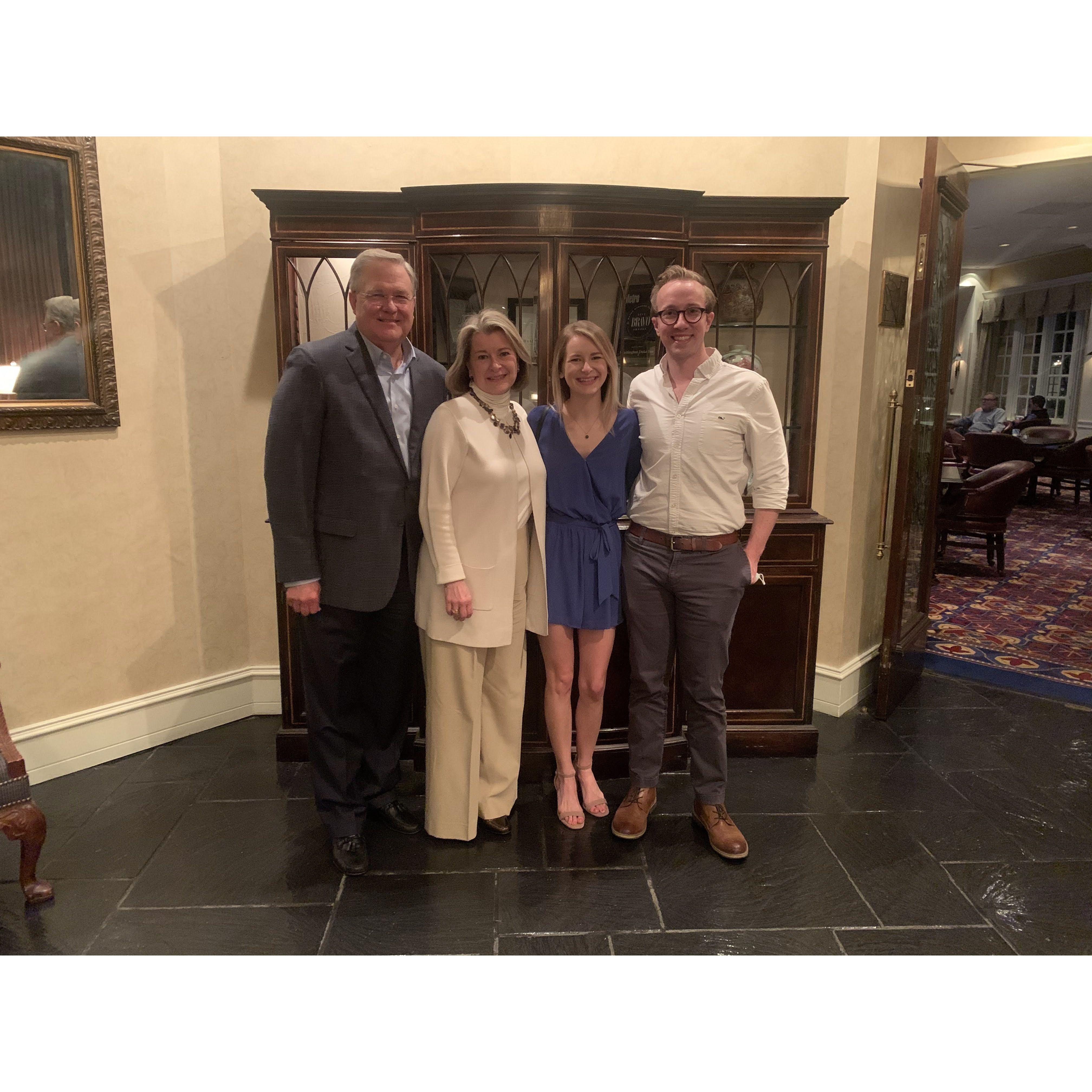 Alex meeting Katie's parents for the first time at their future wedding venue!