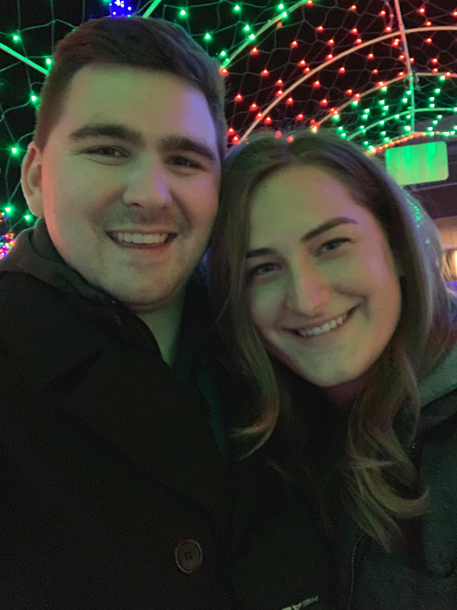 Christmas lights in downtown Caldwell, ID