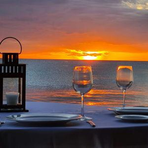 First Oceanview Dinner as Husband & Wife🌅