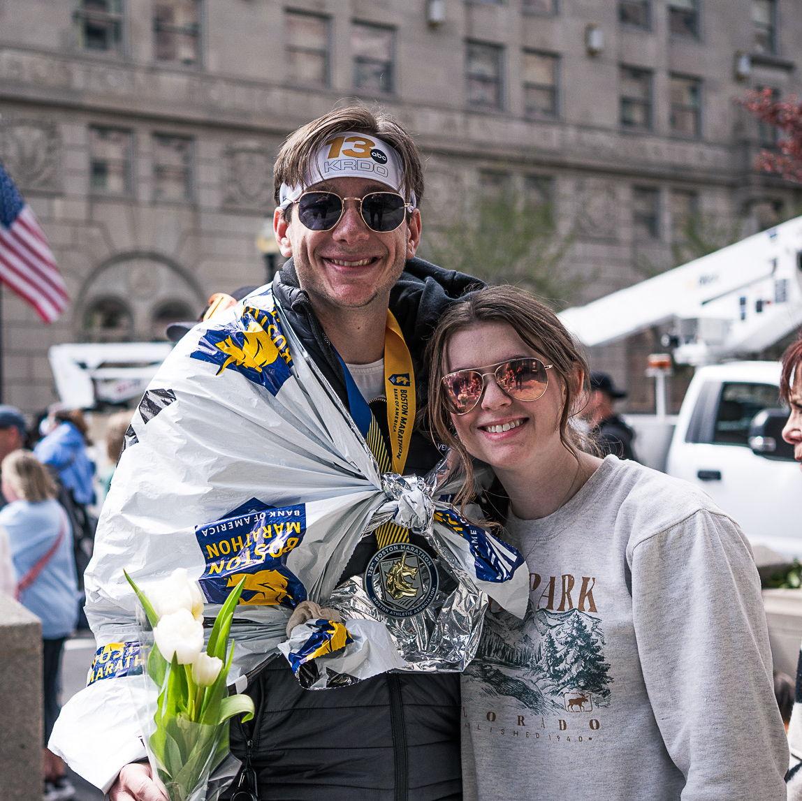 Bradley's Boston marathon!