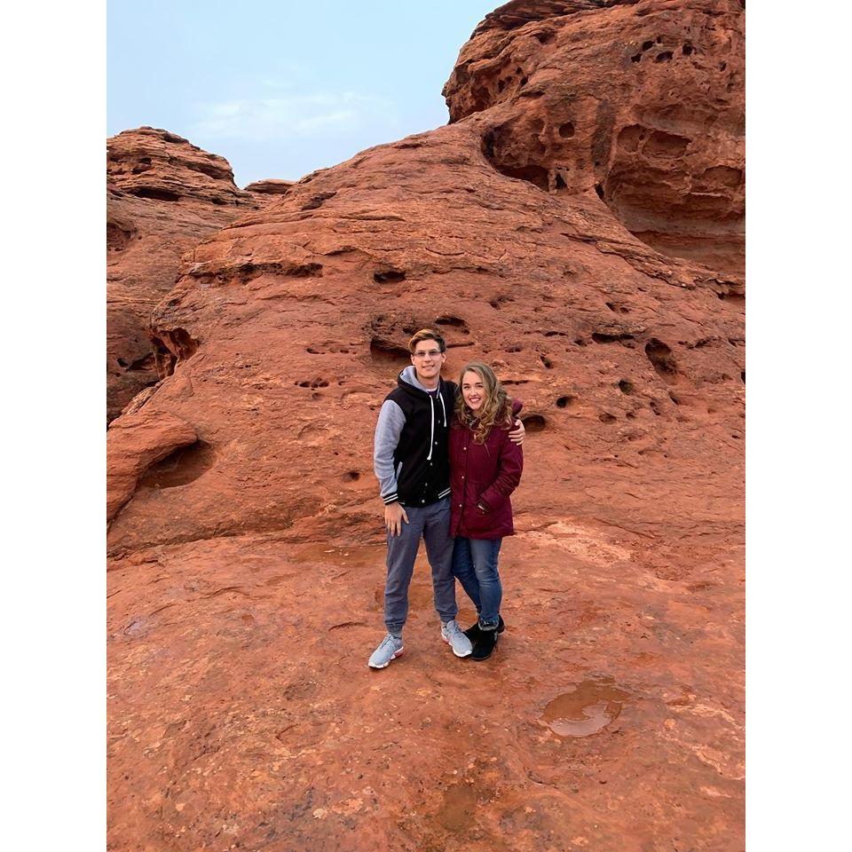 Christmas trip to the Red Rocks with Brooke