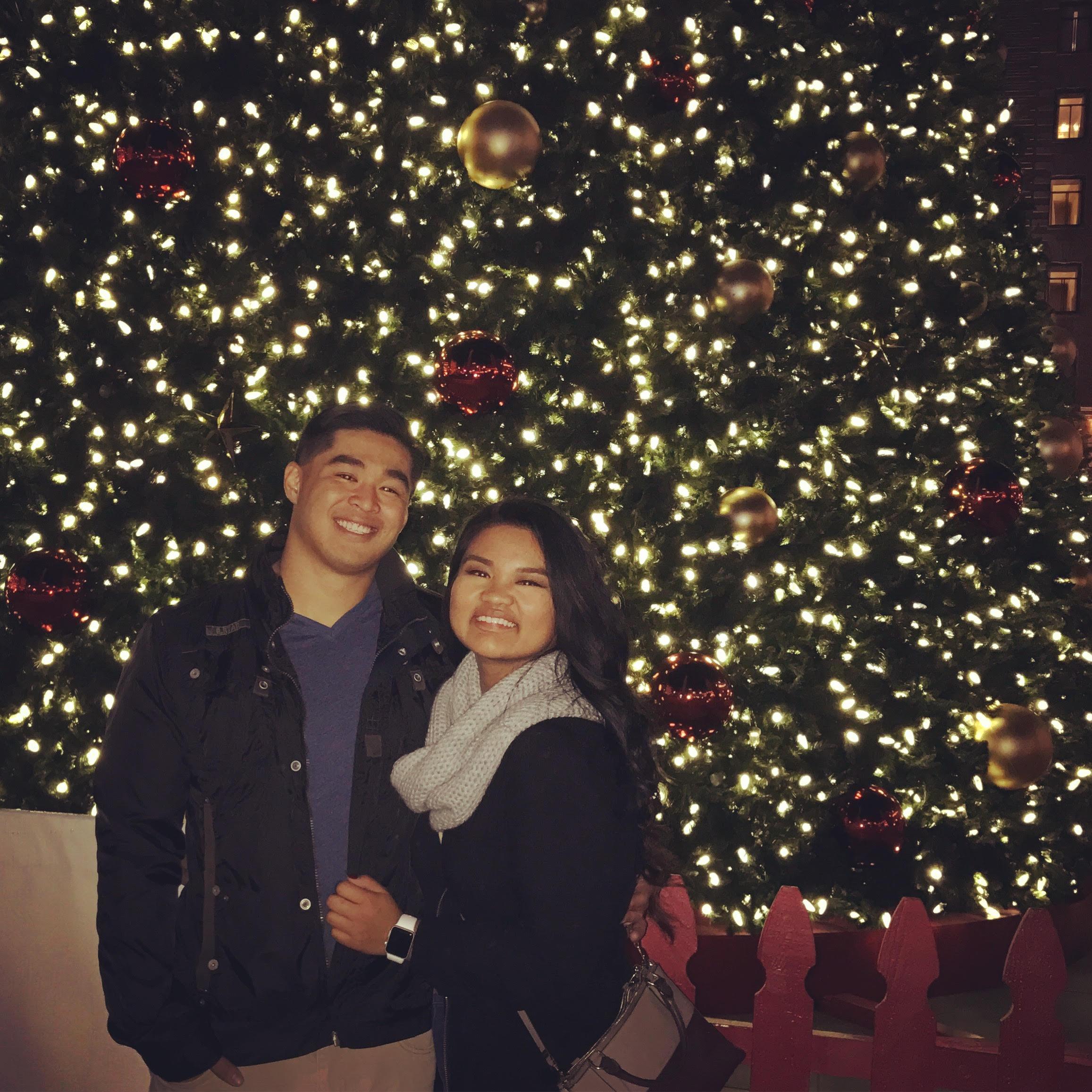 December 22, 2016. Our first official photo as a couple!