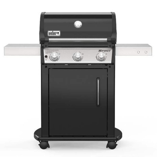Spirit E-315 3-Burner Liquid Propane Gas Grill in Black