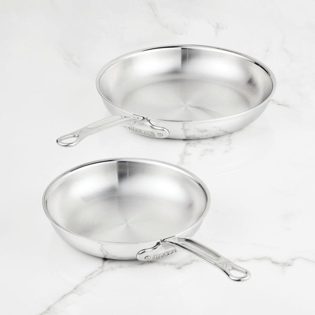 Hestan ProBond Luxe Professional Clad Stainless-Steel 2-Piece Skillet Set