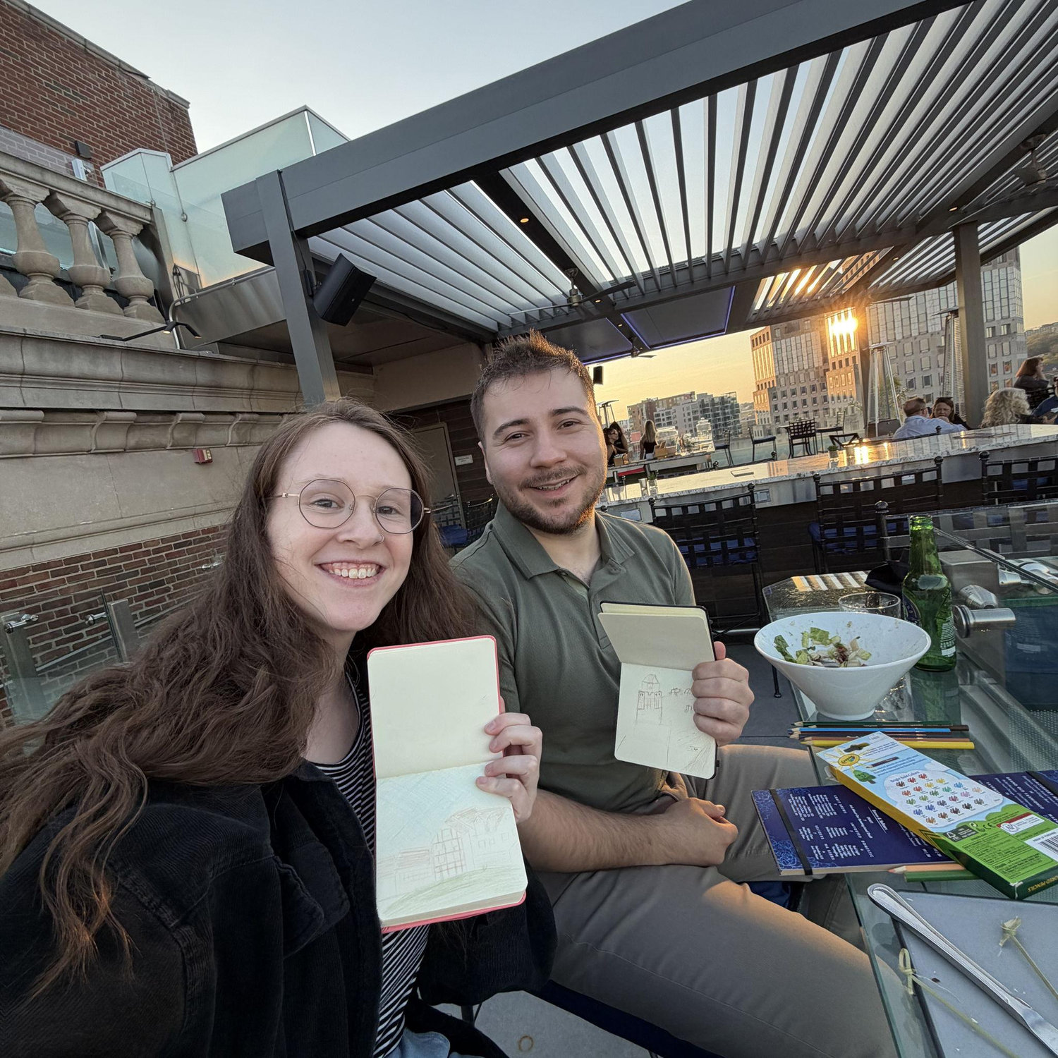 One of our favorite date activities: doodling!