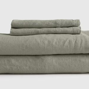 King Size Linen Sheets | Quince in Willowleaf