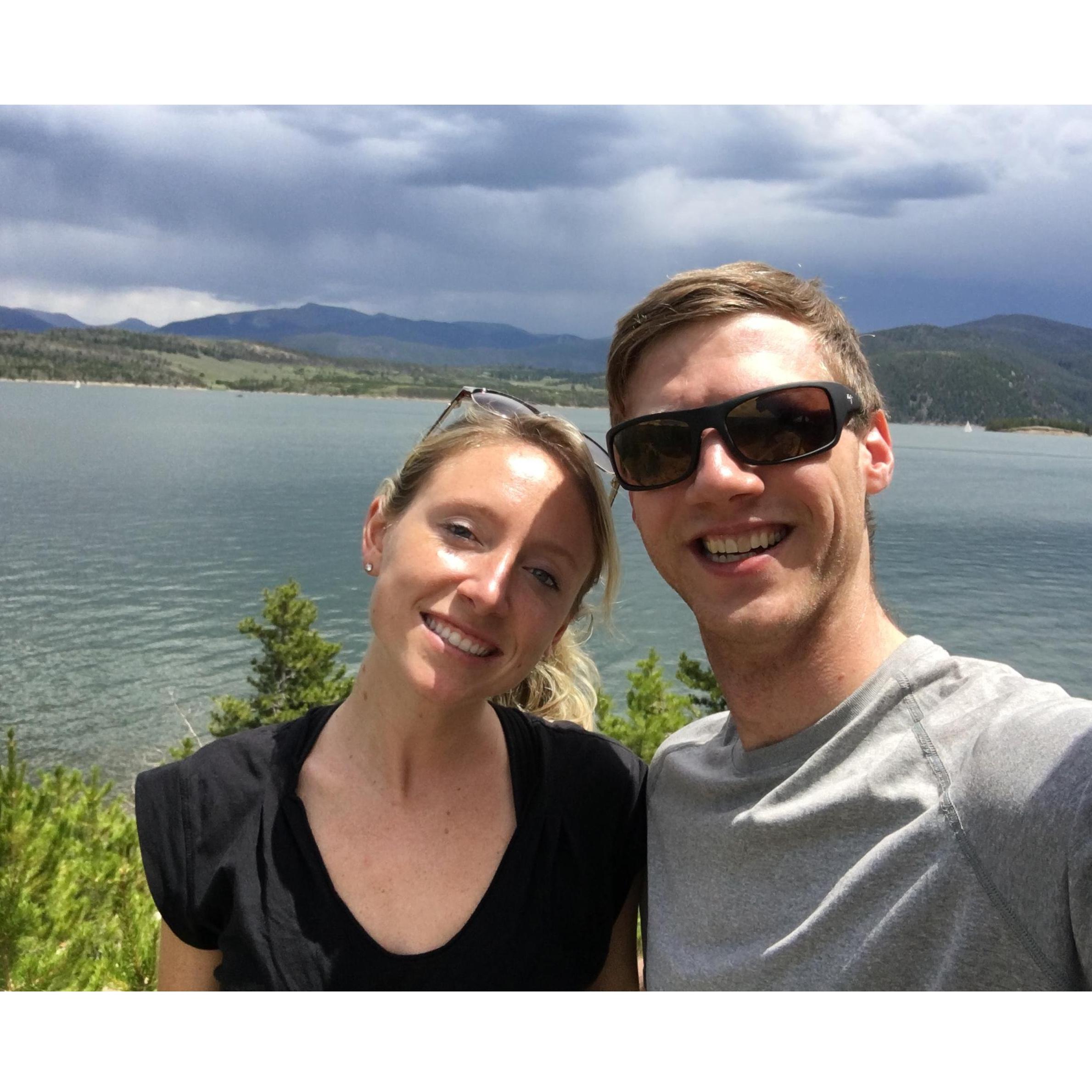 Our first trip together was to Colorado. This   Is where Kelly learned that she would never have to worry about forgetting sunscreen when she was with John.