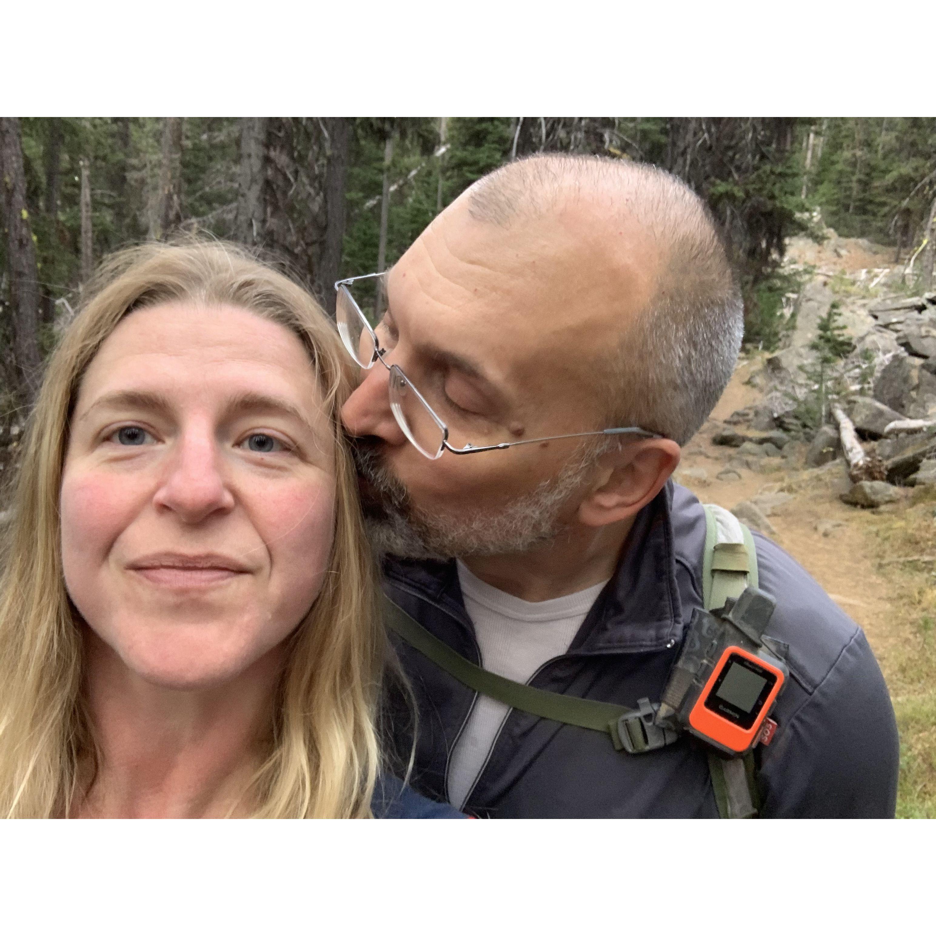 This was taken on one of our first road trips together in 2020!