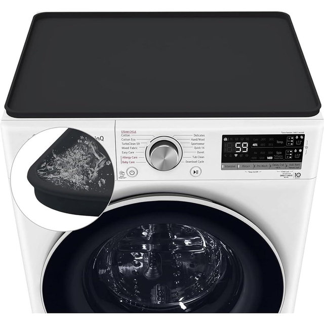 Washer and Dryer Covers, 27“ x 27" Washer and Dryer Top Protector Non-slip Washing Machine Cover Silicone Rubber Mat Support Heat Washer Dryer Top Covers for Laundry Kitchen Home (1PC Black)