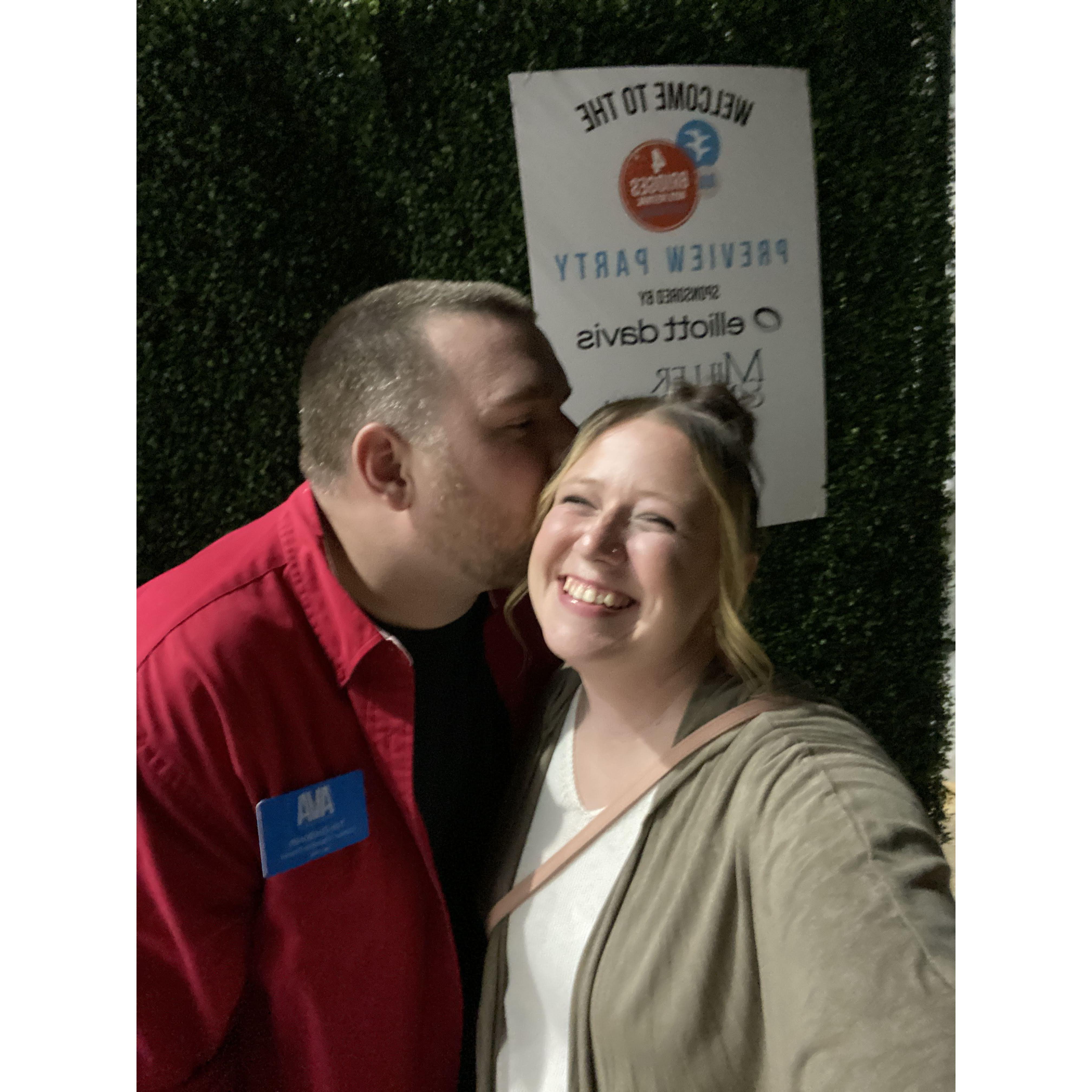First night of 4 Bridges Art Festival. We said our first "I love you" that weekend.