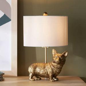 The Icon Table Lamp: Dog Edition, CORGI