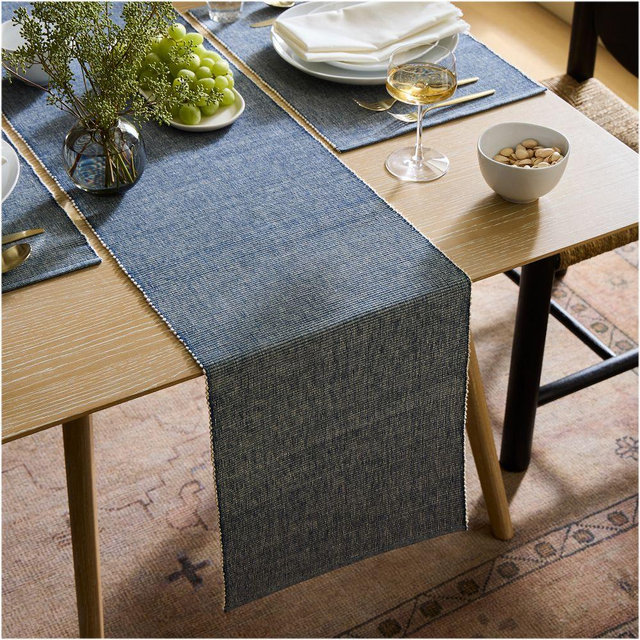 Riviera Cotton Runner, Indigo