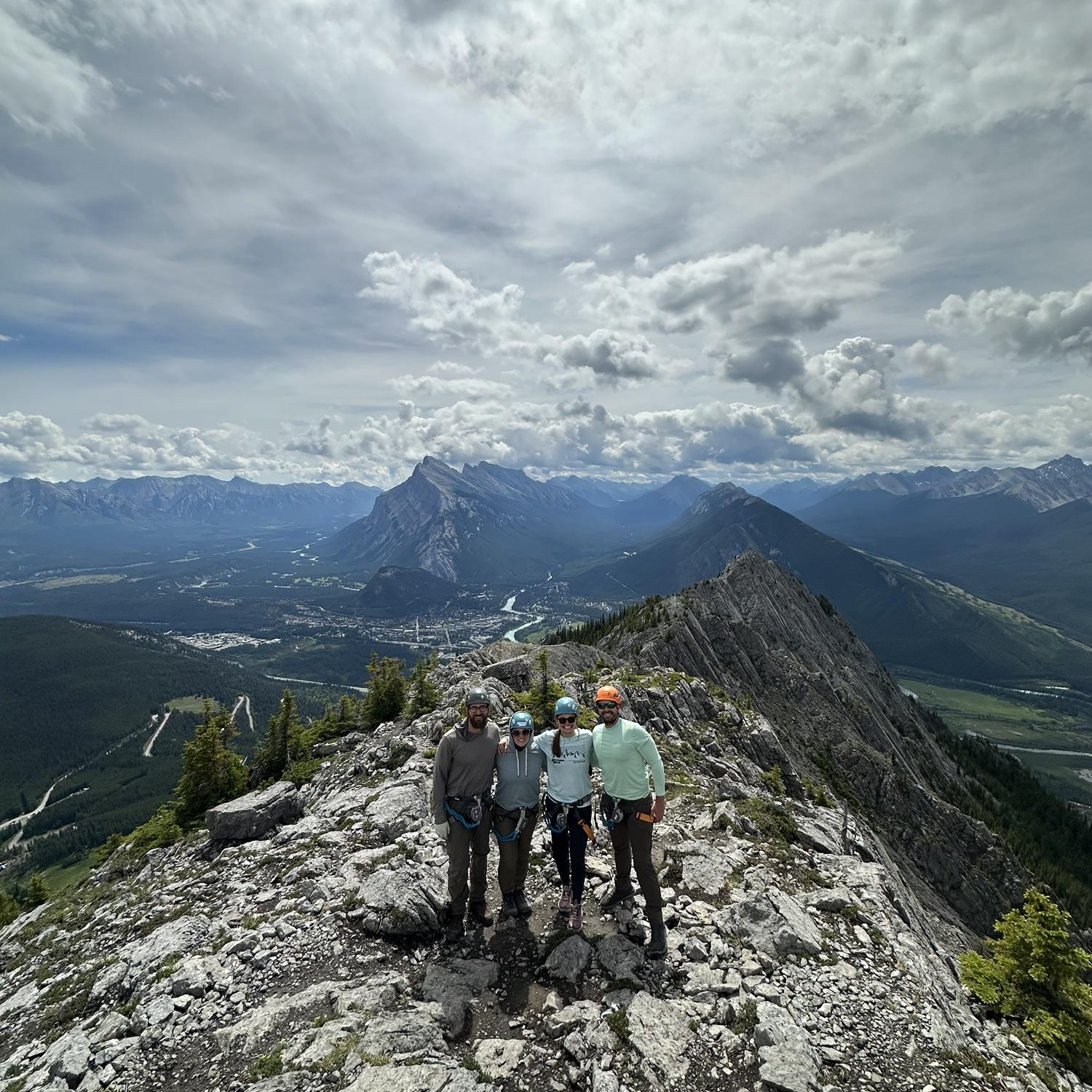 Via Ferrata Banff with our adventurous friends  Kait and Greg! Some of our best trip memories have been made with these two!