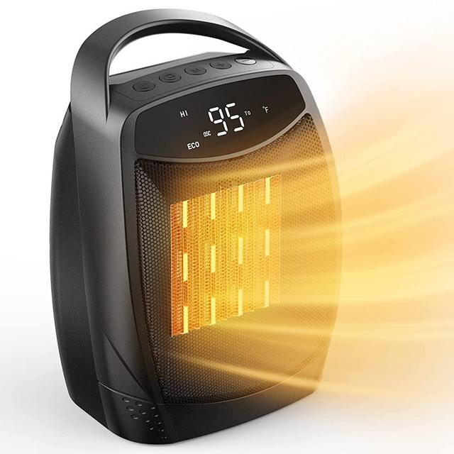 GiveBest Space Heater for Indoor Use, Upgraded 1500W Fast Heating Electric Ceramic Heater with 4 Modes, Timer, Overheating & Tip-Over Protection, ETL Listed , Small Portable Heater for Room