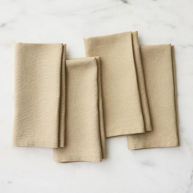 European Linen Napkin, Camel, 20x20, Set of 4