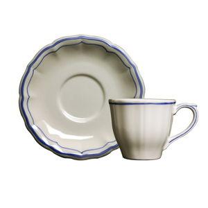 Gien - Filet Bleu Us Tea Cup/scr Set of 2