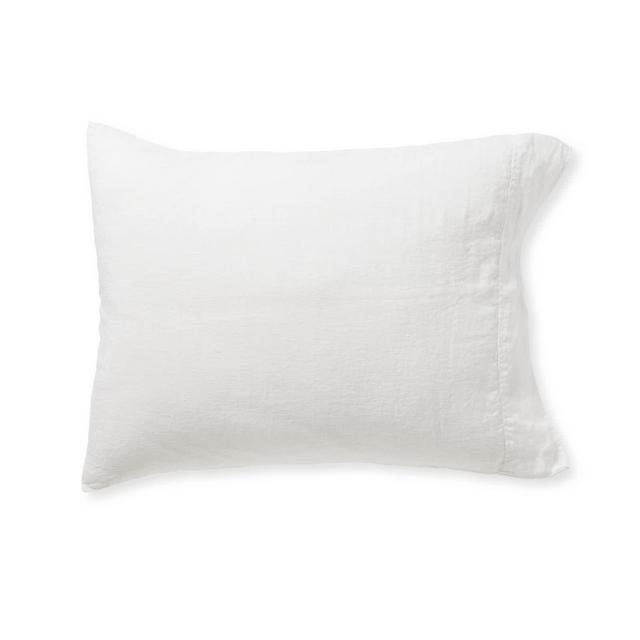 Positano Linen Pillowcases (Set of 2), White, King