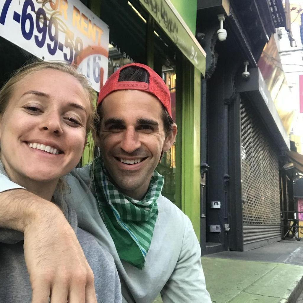 The first photo we ever took together, when we started dating in May 2020