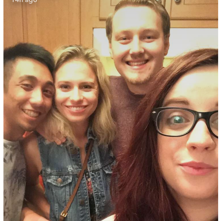 Annamarie & Will met Chris & Abby in Carbondale to visit in fall 2017. The group has not been back to SIU together since.