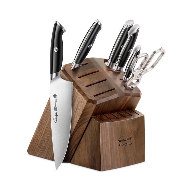 Cangshan Thomas Keller Signature Collection 7-Piece Knife Block Set with 8 Spare Slots