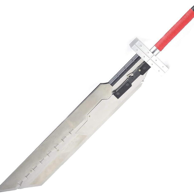 Sword Valley Buster Sword - Cloud Strife Steel Knife - 51.8 Inches/130cm - Detachable Blade Combination - Hand Forged Stainless Steel Blade - Cosplay Prop Anime Sword - Perfect Collectibles