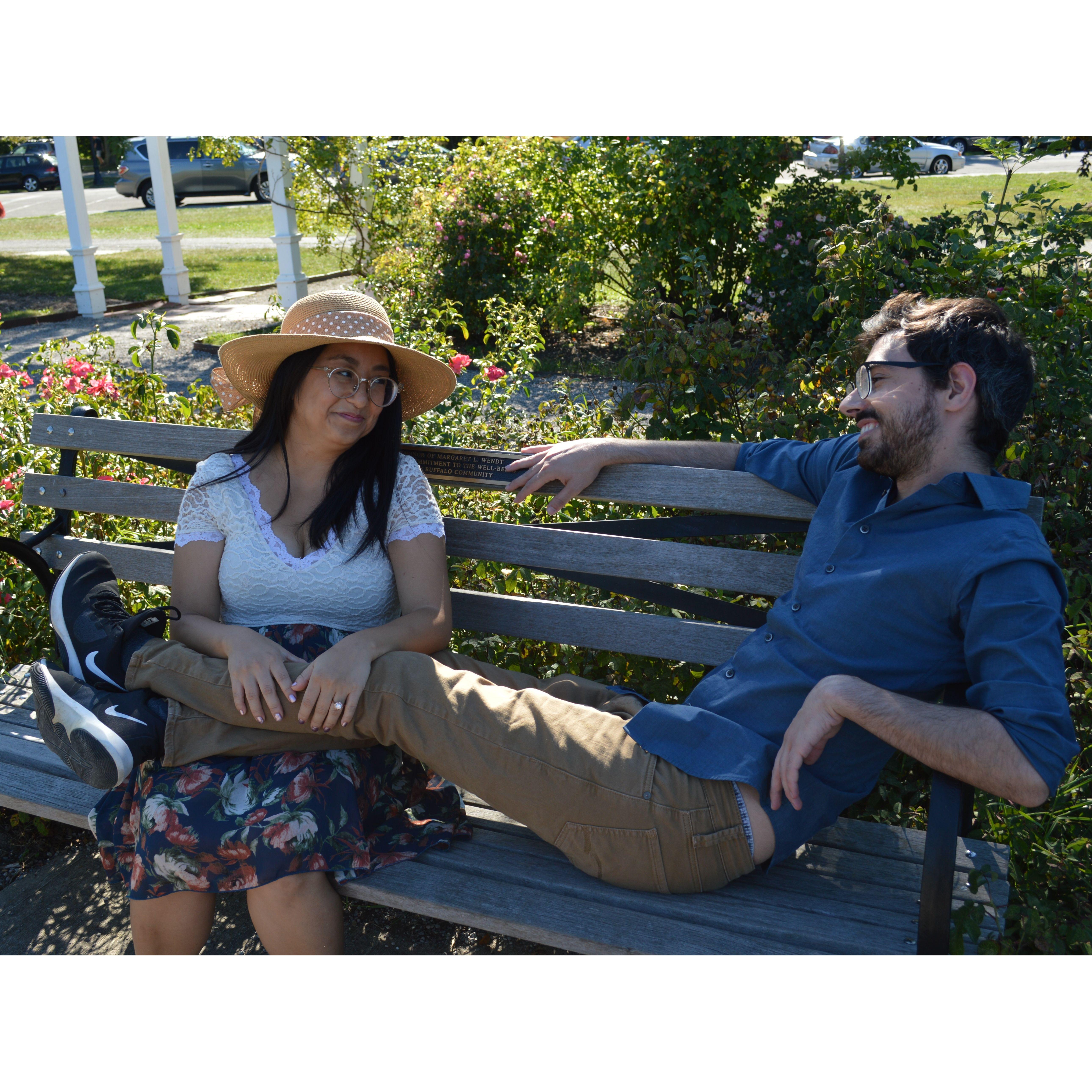 Nick insisting on this pose and me disapproving :)