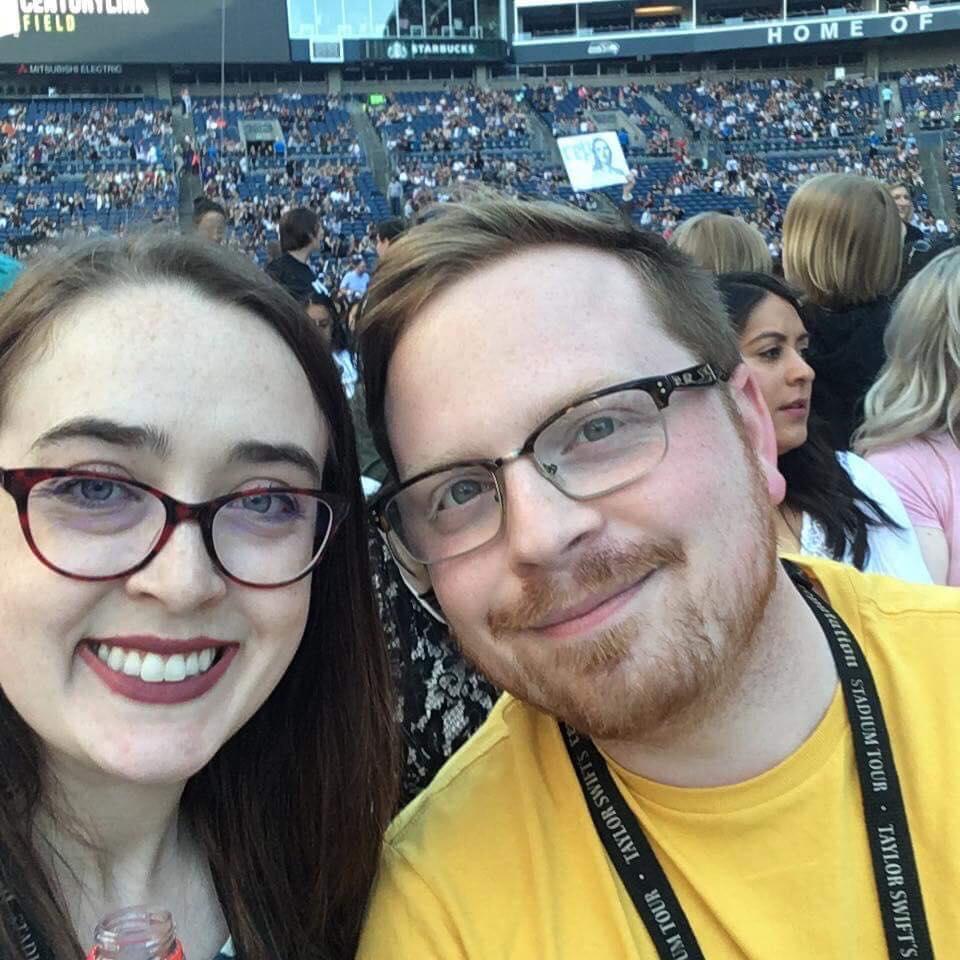 We were at the Taylor Swift Reputation tour! Austin's favorite part was the opening act Charli XCX singing "I Don't Care!"