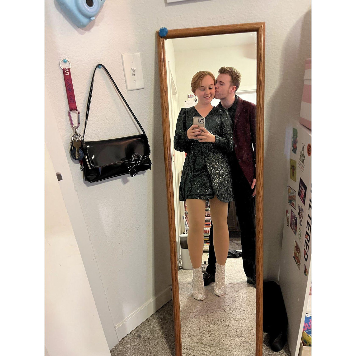 Pregaming before a New Year’s party—wahoo! 🥂🎉🎆