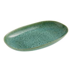 Dune Pacifica Reactive Glaze Serving Platter, color: Green and Blue
