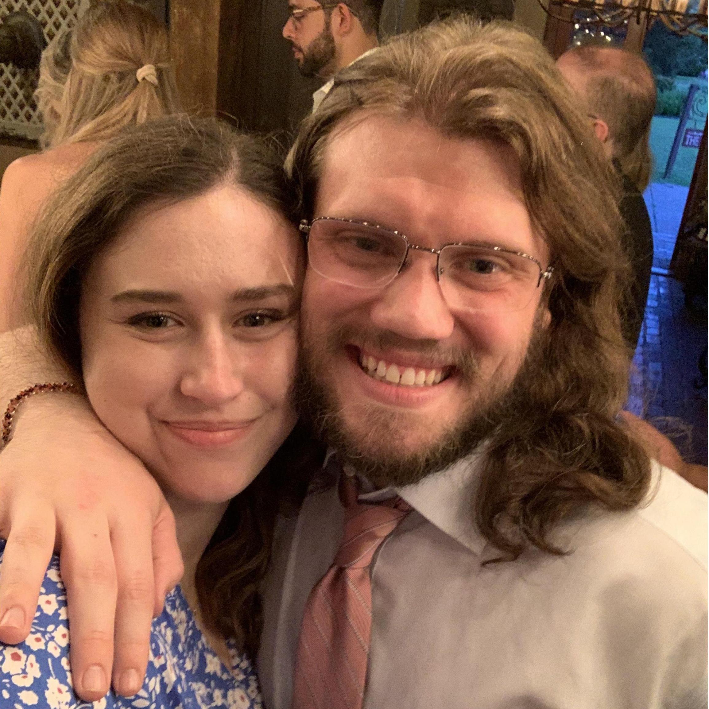 Celebrating our friend's wedding!