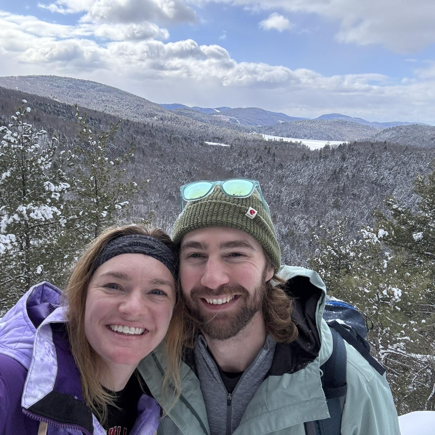 Winter hike in Maine