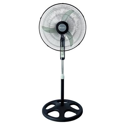 18" Oscillating Stand Fan with Remote Control Black - Holmes