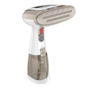 Conair Handheld Garment Steamer for Clothes, Turbo ExtremeSteam 1875W, Portable Handheld Design, Strong Penetrating Steam, White / Champagne