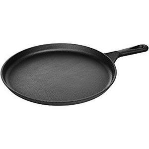 Lodge L9OG3 Cast Iron Round Griddle, Pre-Seasoned, 10.5-inch