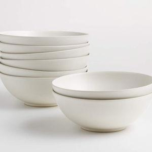 Craft Linen Stoneware Cereal Bowl + Reviews | Crate & Barrel